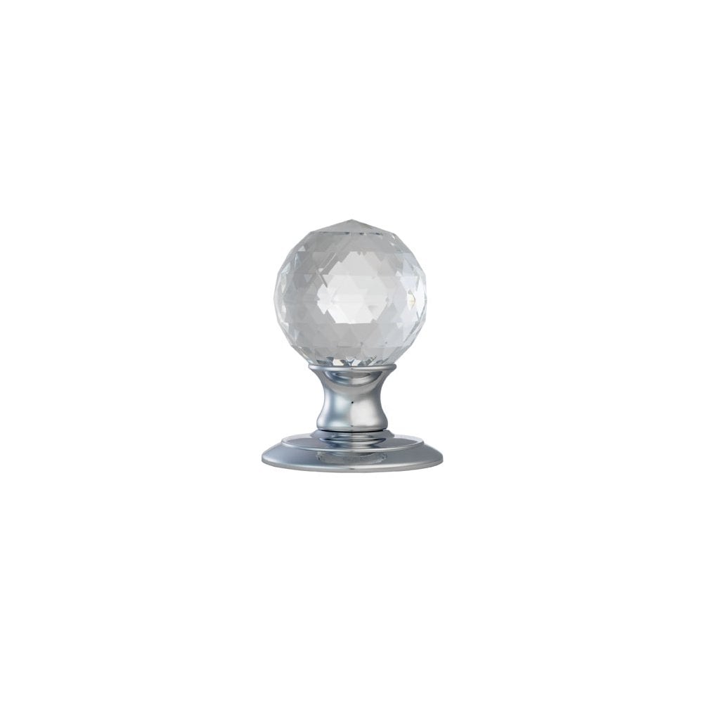 Carlisle Brass Polished Chrome Facetted Crystal Knob AC020CP