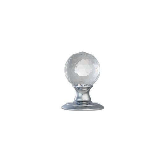 Carlisle Brass Polished Chrome Facetted Crystal Knob AC020CP