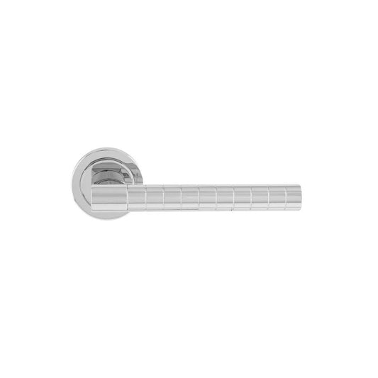 Carlisle Brass Polished Chrome Hey Quadra lever handle on threaded round rose HQ5CP