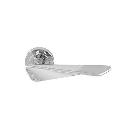 Carlisle Brass Polished Chrome Intona Lever on Round Rose Handle IN5CP
