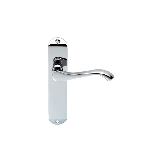 Carlisle Brass Polished Chrome Latch 180mmx40mm Andros Lever on Backplate DL181CP