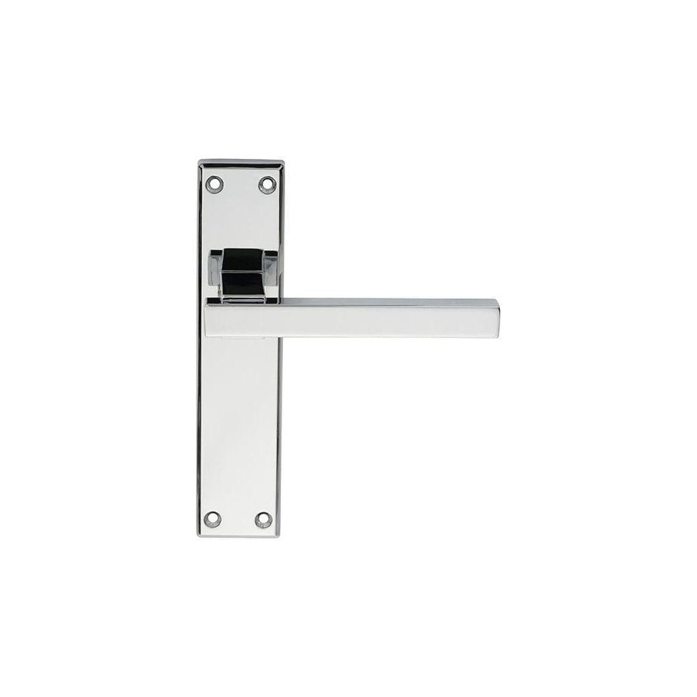Carlisle Brass Polished Chrome Latch 180mmx40mm Stratus Lever on Backplate SZM242CP