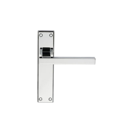 Carlisle Brass Polished Chrome Latch 180mmx40mm Stratus Lever on Backplate SZM242CP