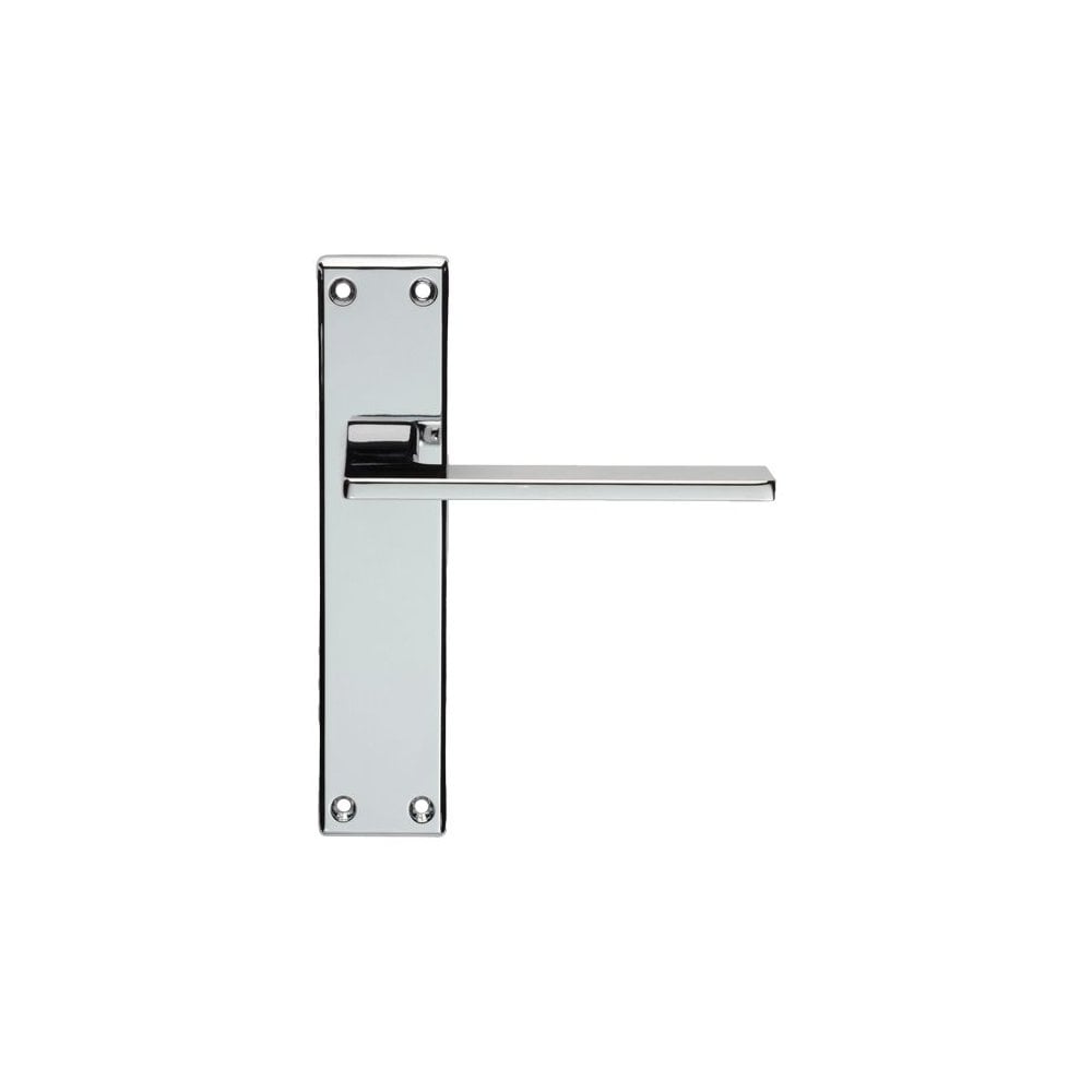 Carlisle Brass Polished Chrome Latch 180mmx40mm Zone Lever on Backplate SZM035CP