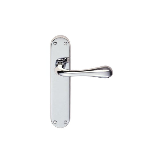 Carlisle Brass Polished Chrome Latch 185mmx42mm Astro Lever on Backplate EL22CP