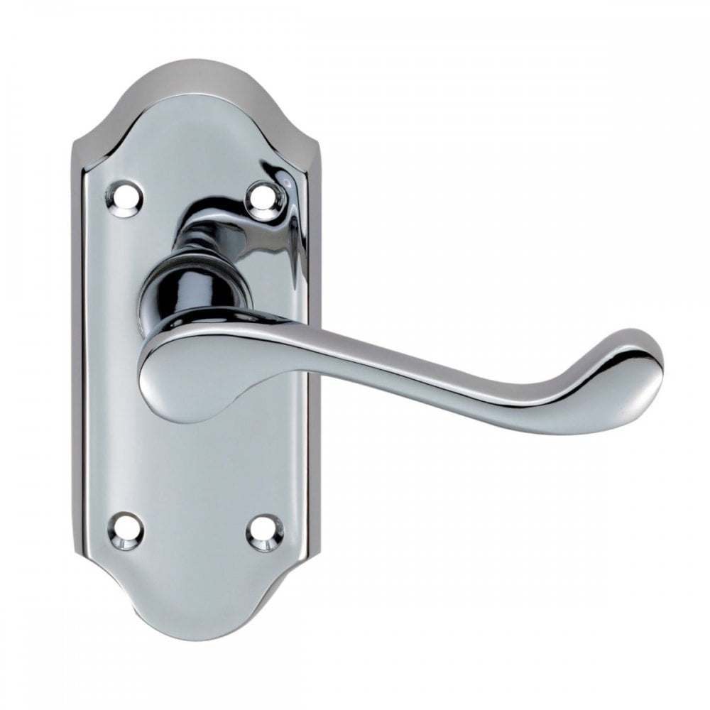 Carlisle Brass Polished Chrome Latch Boxed 112mmx48mm Ashtead Lever on Backplate DL16CP