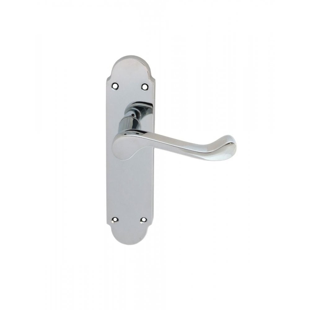 Carlisle Brass Polished Chrome Latch Boxed Oakley Lever on Backplate DL167CP