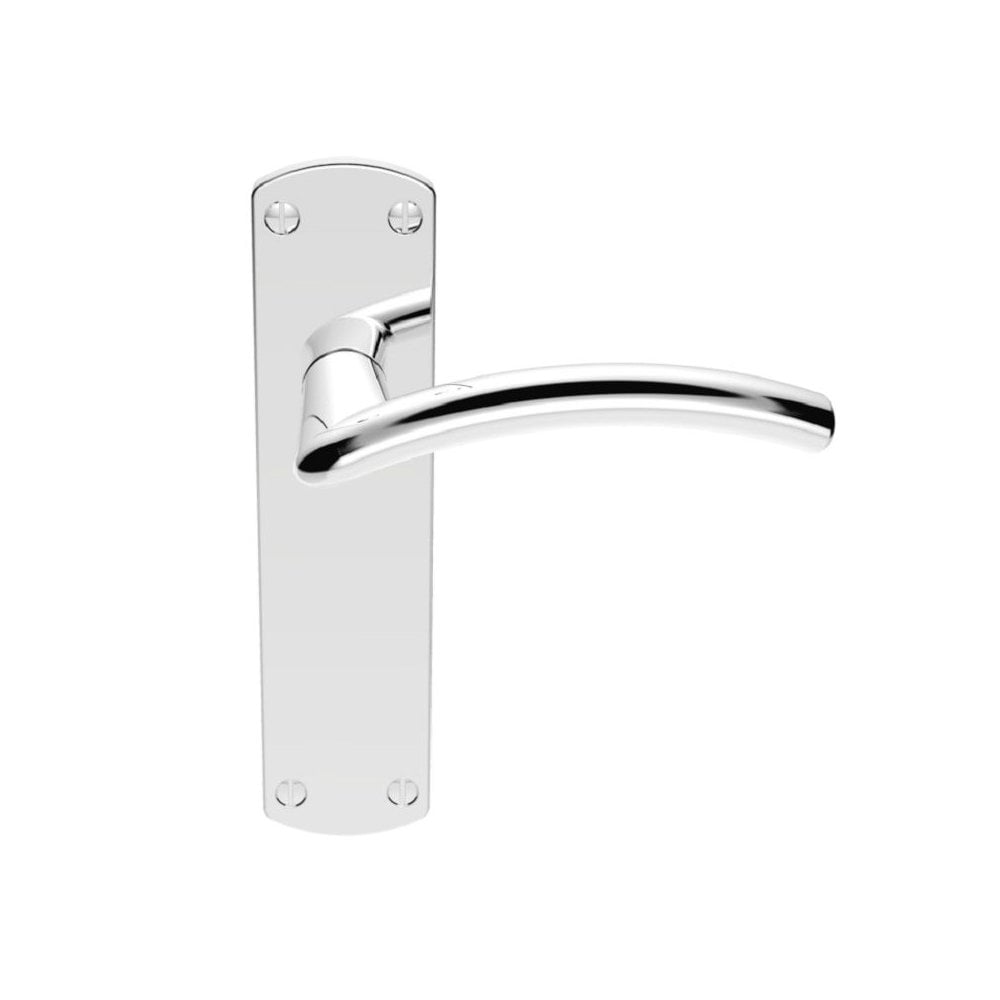 Carlisle Brass Polished Chrome Latch Boxed Tres Lever on Backplate SZC032CP