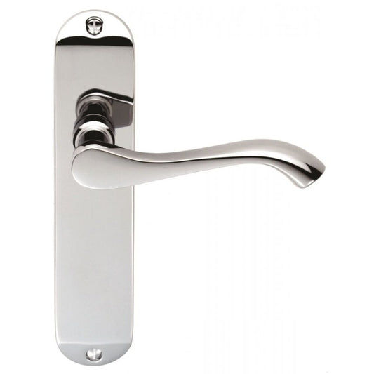 Carlisle Brass Polished Chrome Latch Lever on Backplate SZM132CP