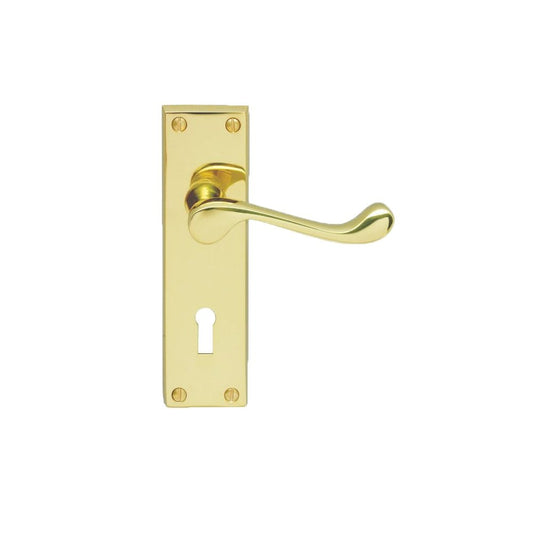 Carlisle Brass Polished Chrome Latch Retail Packaging Contract Victorian Scroll Lever on Backplate CBS55CP/RP