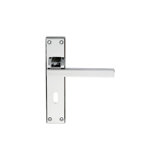 Carlisle Brass Polished Chrome Lock Profile 180mmx40mm Stratus Lever on Backplate SZM241CP