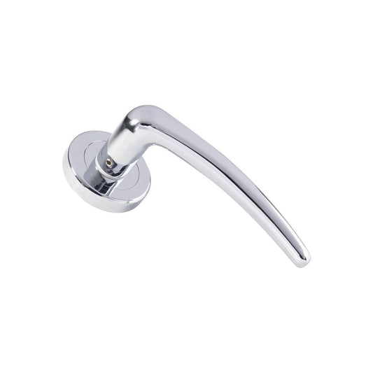 Carlisle Brass Polished Chrome Luna Lever on Round Rose SZM100CP