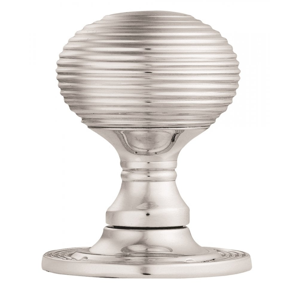Carlisle Brass Polished Chrome Mortice Knob Queen Anne Mortice Knob 62.5mm Dia.Rose 51.5mm Dia .Knob 76mm Projection M10