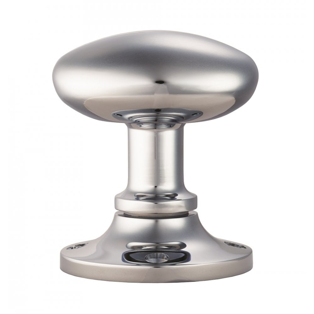 Carlisle Brass Polished Chrome Oval Mortice Knob MK001CP