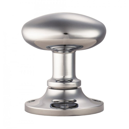 Carlisle Brass Polished Chrome Oval Mortice Knob MK001CP