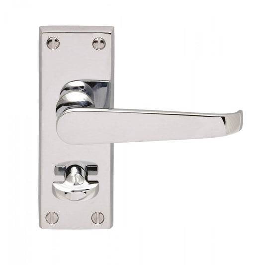 Carlisle Brass Polished Chrome Privacy Boxed 120mmx40mm Contract Victorian Lever on Backplate CBV31WCCP