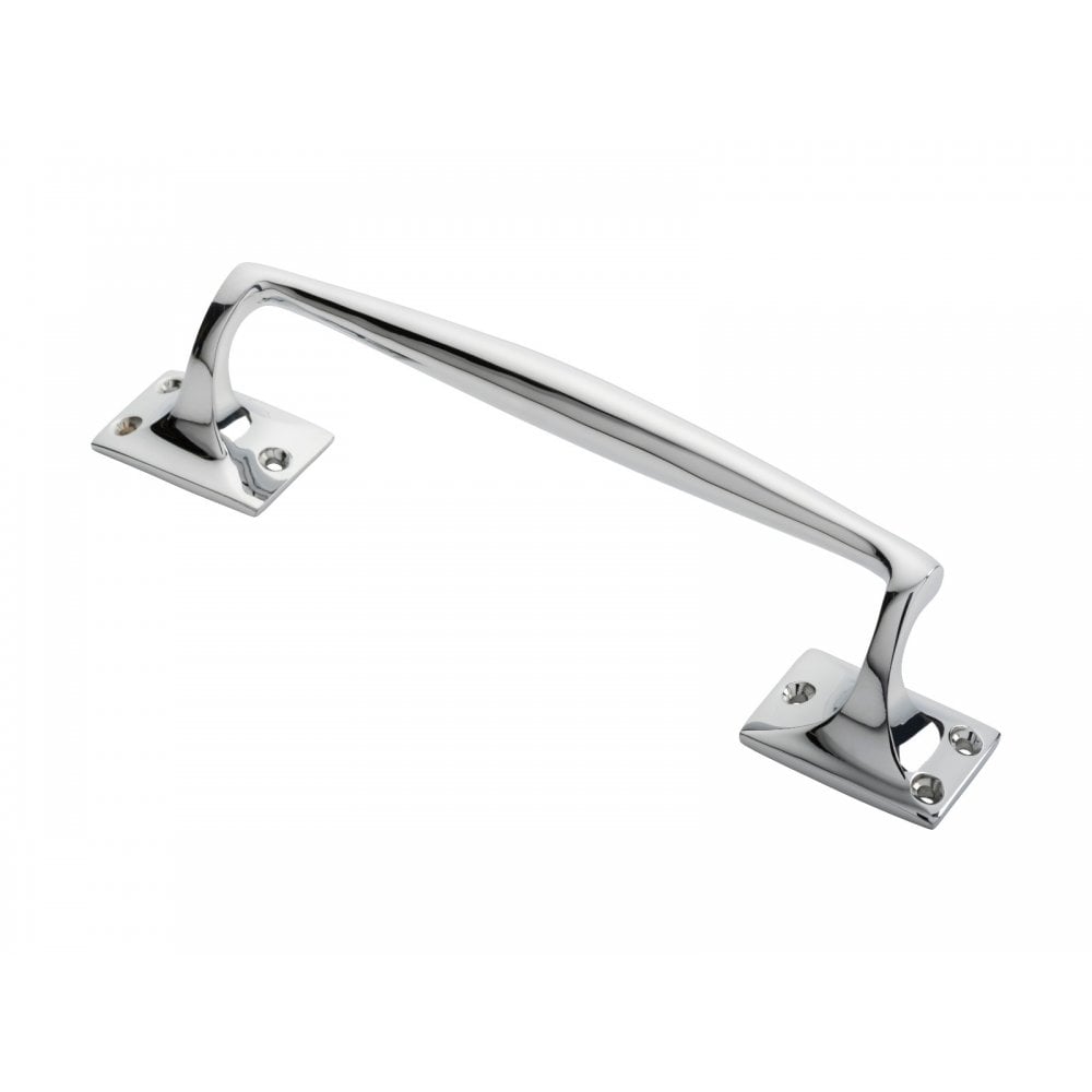 Carlisle Brass Polished Chrome Pub Style Pull Handle 251mm Overall Length, 52mm Projection AA92CP