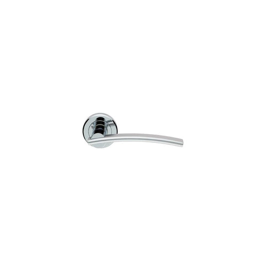 Carlisle Brass Polished Chrome/Satin Chrome Cumulus Lever On Rose ZIN3129PC/SC