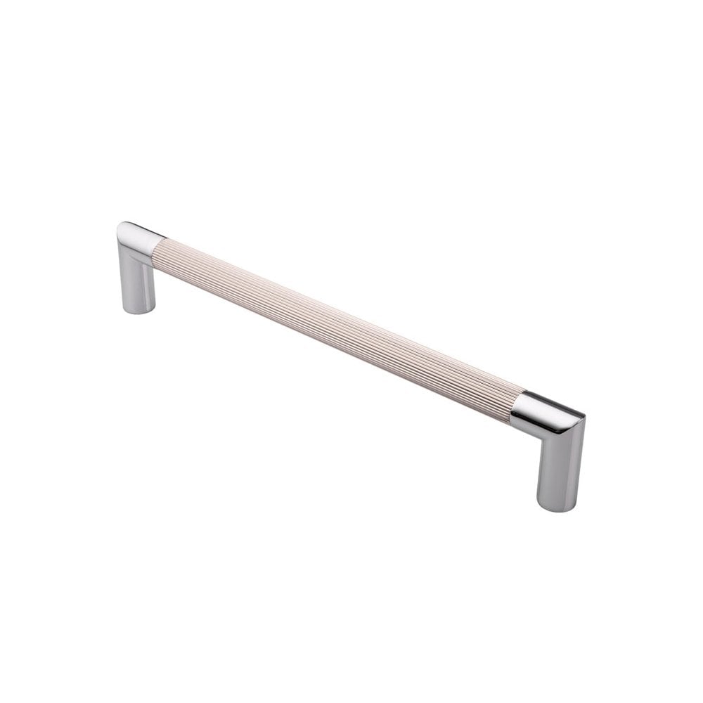 Carlisle Brass Polished Chrome/Satin Nickel Mitred Lines Pull Handle PH170BCPSN