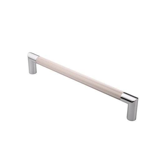 Carlisle Brass Polished Chrome/Satin Nickel Mitred Lines Pull Handle PH170BCPSN