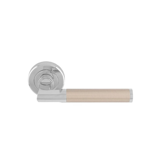 Carlisle Brass Polished Chrome/Satin Nickel Sessanta Lever on Rose Handle SZR060CPSN
