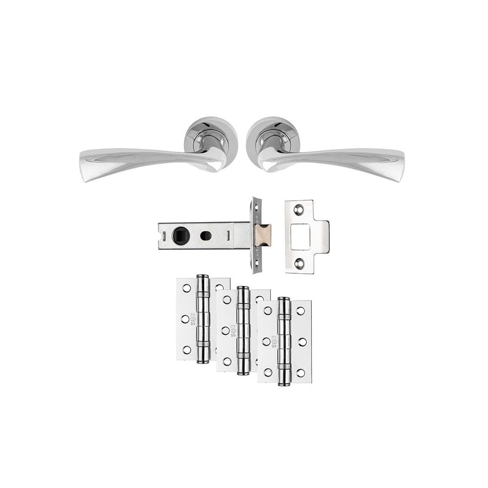 Carlisle Brass Polished Chrome Sintra Latch Ultimate Door Pack UDP007CP/INTB
