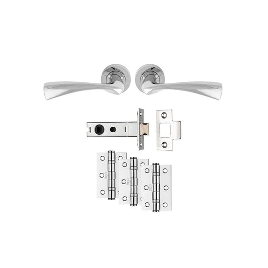 Carlisle Brass Polished Chrome Sintra Latch Ultimate Door Pack UDP007CP/INTB