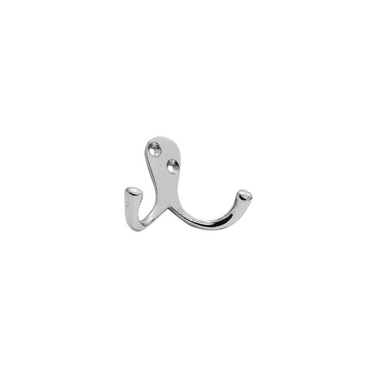Carlisle Brass Polished Chrome Victorian Double Robe Hook AA27CP