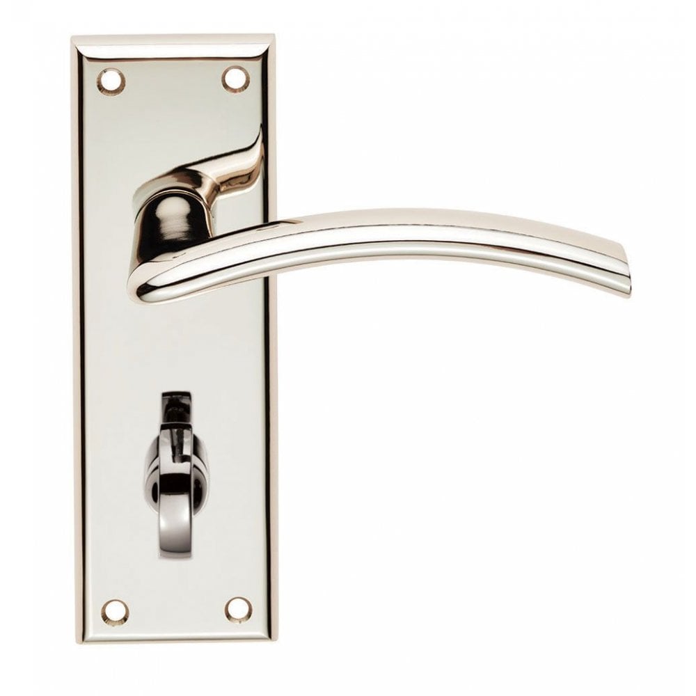 Carlisle Brass Polished Nickel Bathroom Trenta Lever on Backplate SZR033PN