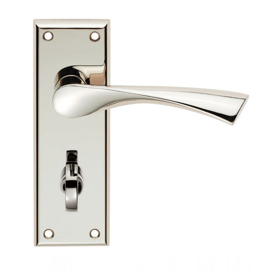 Carlisle Brass Polished Nickel Bathroom Venti Lever on Backplate SZR023PN