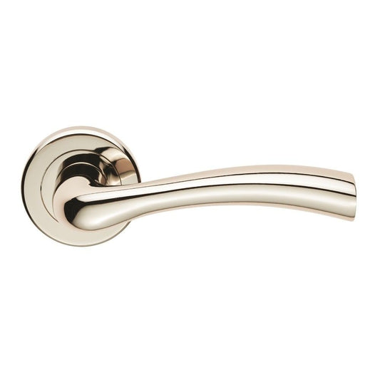 Carlisle Brass Polished Nickel Cinquanta Lever on Rose SZR050PN