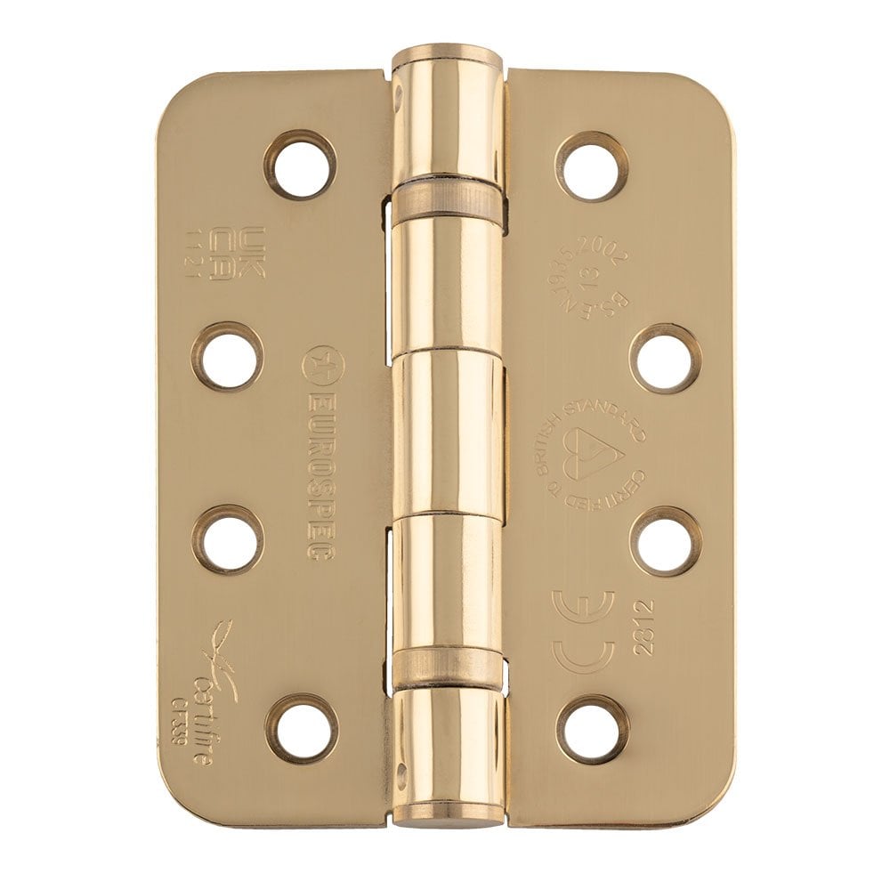 Carlisle Brass PVD Radius Grade 13 CE Ball Bearing Hinge HIN1433/13PVD/R