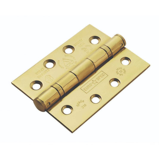 Carlisle Brass PVD Square Grade 13 Ball Bearing Hinge, Grade 316 Stainless Steel CEN1433/13PVD