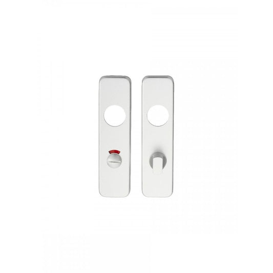 Carlisle Brass Satin Anodised Aluminium Bathroom Safety Lever Multi Function Handle Covers 154mmx40mm Backplate 19mm Dia