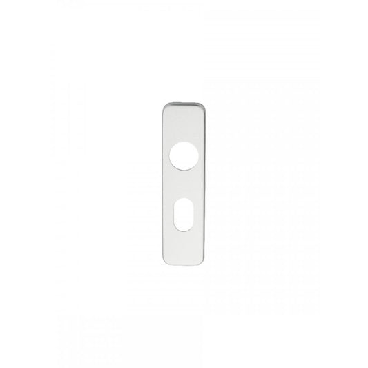 Carlisle Brass Satin Anodised Aluminium Oval Profile Safety Lever Multi Function Handle Covers 154mmx40mm Backplate 19mm