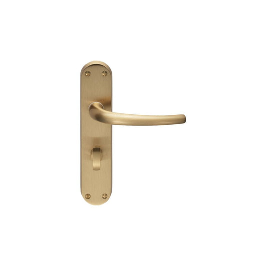 Carlisle Brass Satin Brass Bathroom Lilla Lever on Backplate 185mmx42mm EL33SB