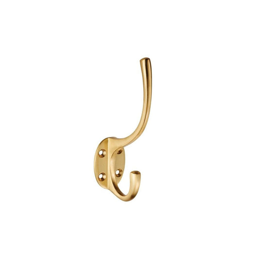 Carlisle Brass Satin Brass Hat And Coat Hook AA25SB