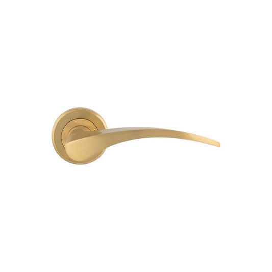 Carlisle Brass Satin Brass Olivier Lever On Rose ZIN3112SB