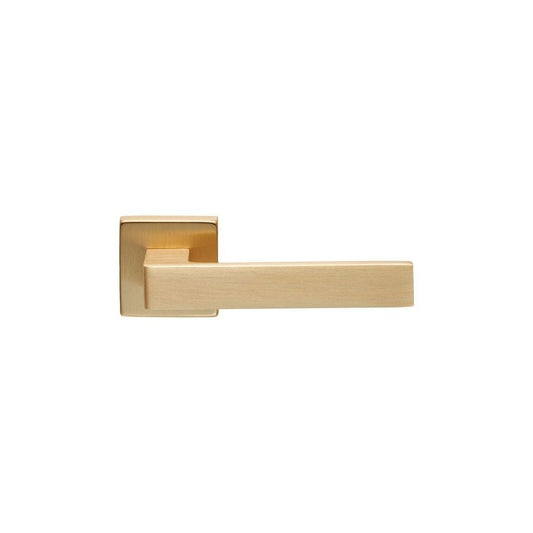 Carlisle Brass Satin Brass Techna Lever on Square Rose TC5SB