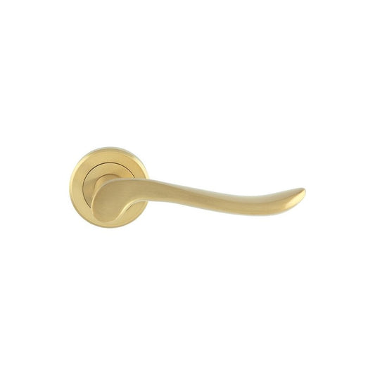 Carlisle Brass Satin Brass Verdun Lever On Rose ZIN3130SB