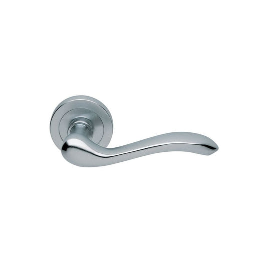 Carlisle Brass Satin Chrome Apollo Lever On Round Rose AQ3SC