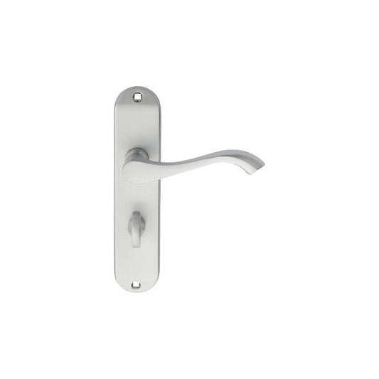 Carlisle Brass Satin Chrome Bathroom 180mmx40mm Andros Lever on Backplate DL182SC