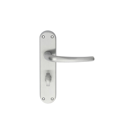 Carlisle Brass Satin Chrome Bathroom 185mmx42mm Lilla Lever on Backplate EL33SC
