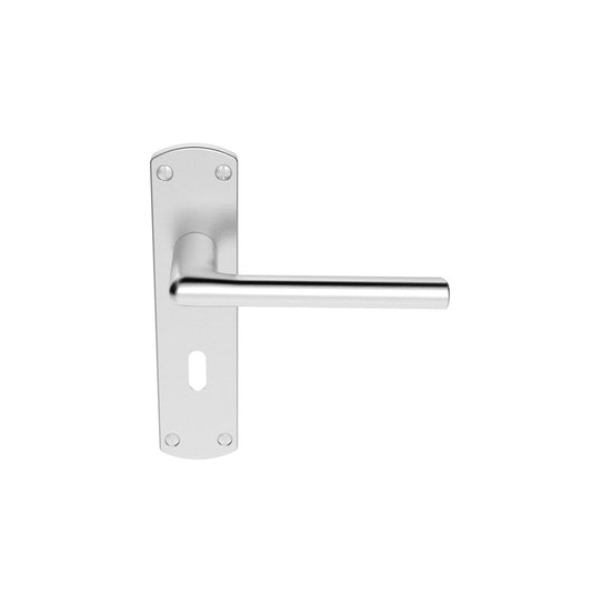 Carlisle Brass Satin Chrome Bathroom Blister Pack Uno Lever on Backplate SZC013SC/BP