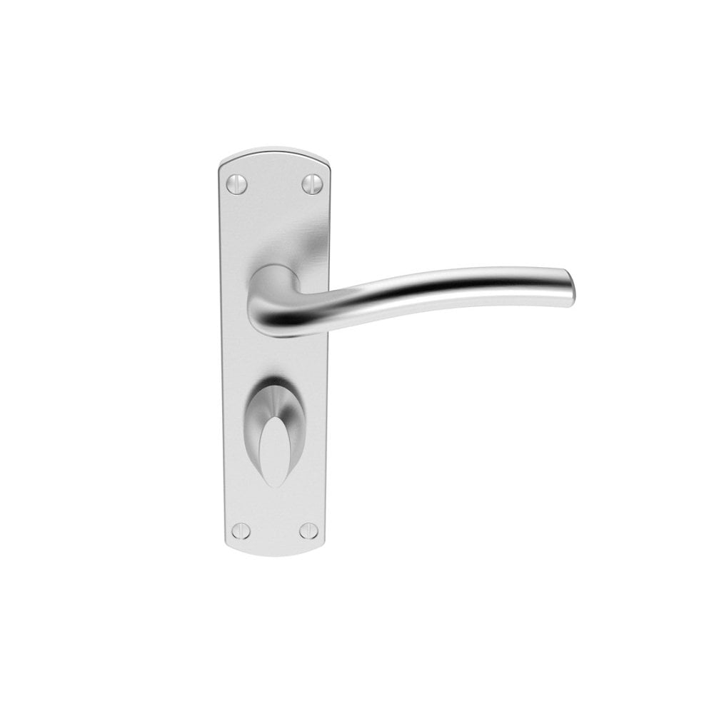 Carlisle Brass Satin Chrome Bathroom Cuatro Lever on Backplate 170mmx42mm SZC043SC