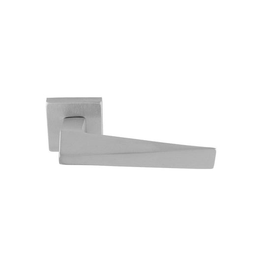 Carlisle Brass Satin Chrome Bordo Lever On Concealed Fix Push-On Square Rose Handle EUL140SC