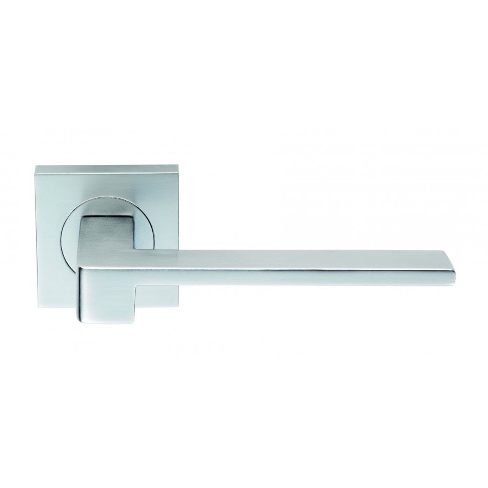 Carlisle Brass Satin Chrome Equi Lever on Square Rose Handle SZM370SC