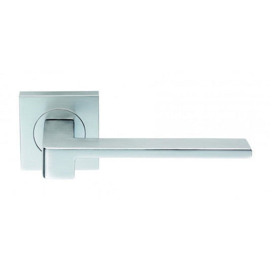 Carlisle Brass Satin Chrome Equi Lever on Square Rose Handle SZM370SC
