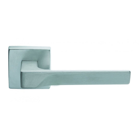 Carlisle Brass Satin Chrome Flash Lever on Square Rose FH5SC