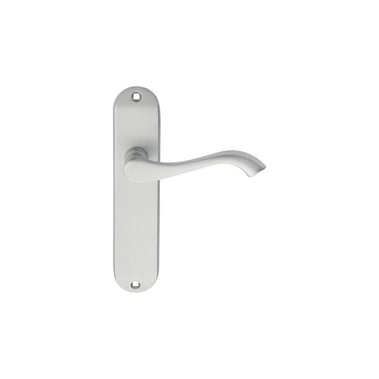 Carlisle Brass Satin Chrome Latch 180mmx40mm Andros Lever on Backplate DL181SC